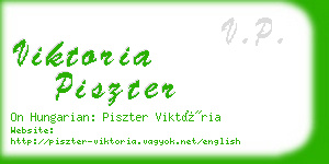 viktoria piszter business card